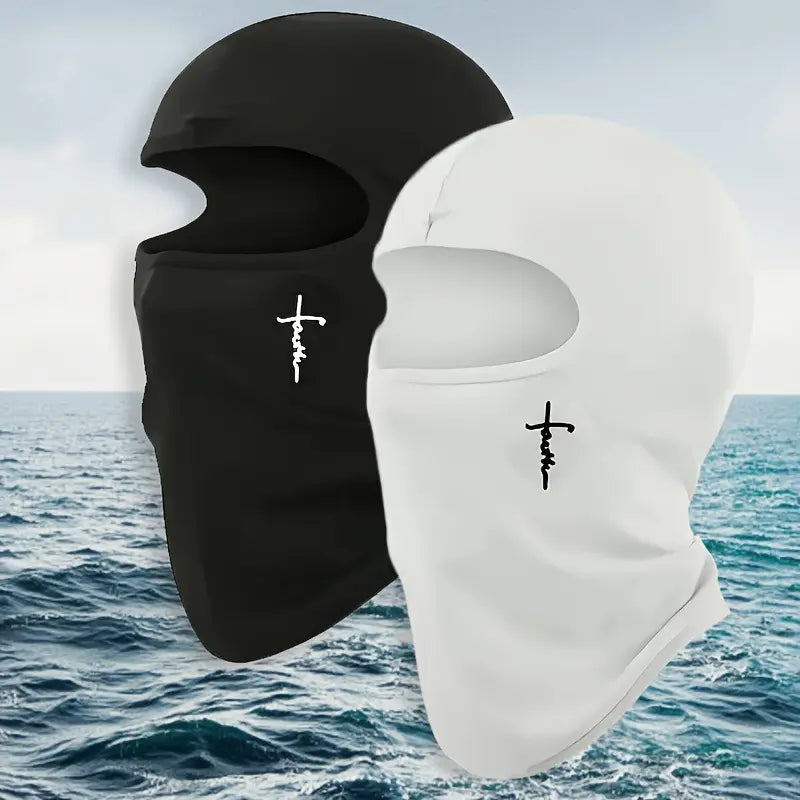 Balaclava Face Mask, Protective Biker Face Cover for Motorcycle, Solid Color Breathable Riding Accessory, Ski Mask, Polyester