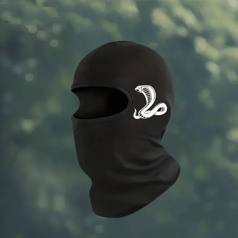 Balaclava Face Mask, Protective Biker Face Cover for Motorcycle, Solid Color Breathable Riding Accessory, Ski Mask, Polyester