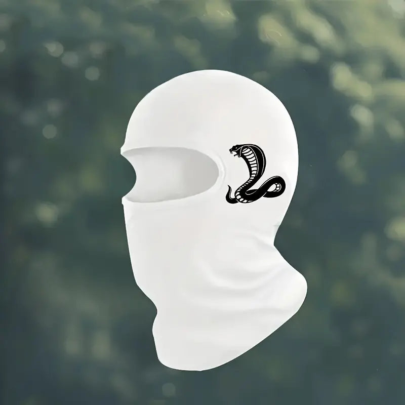 Balaclava Face Mask, Protective Biker Face Cover for Motorcycle, Solid Color Breathable Riding Accessory, Ski Mask, Polyester