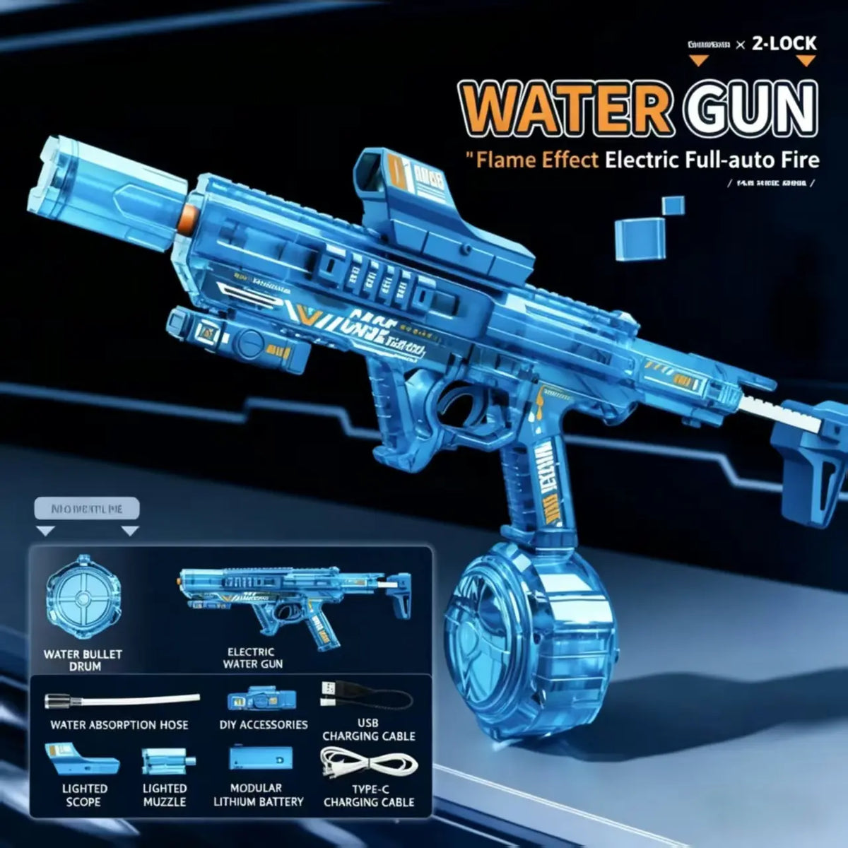 Water Guns for Kids Back to School Season - Leakproof Outdoor Water Gun for Boys Girls, Outdoor Water Gun Toy for Pool Beach Swimming Summer Games Yard Party, Water Blasters, Zero Leakage