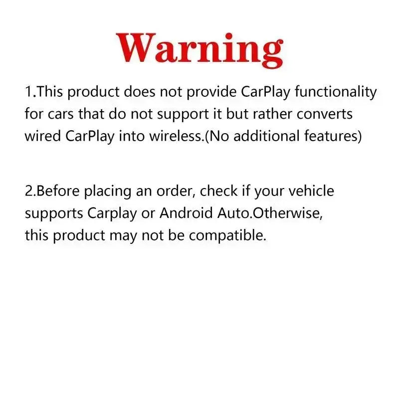 2026 New Mini Wireless Carplay & Android Auto Adapter , 2-In-1 Wired to Wireless Converter, 5Ghz Wifi, Bluetooth 5.0, Plug & Play, Fast Auto Connection for Iphone