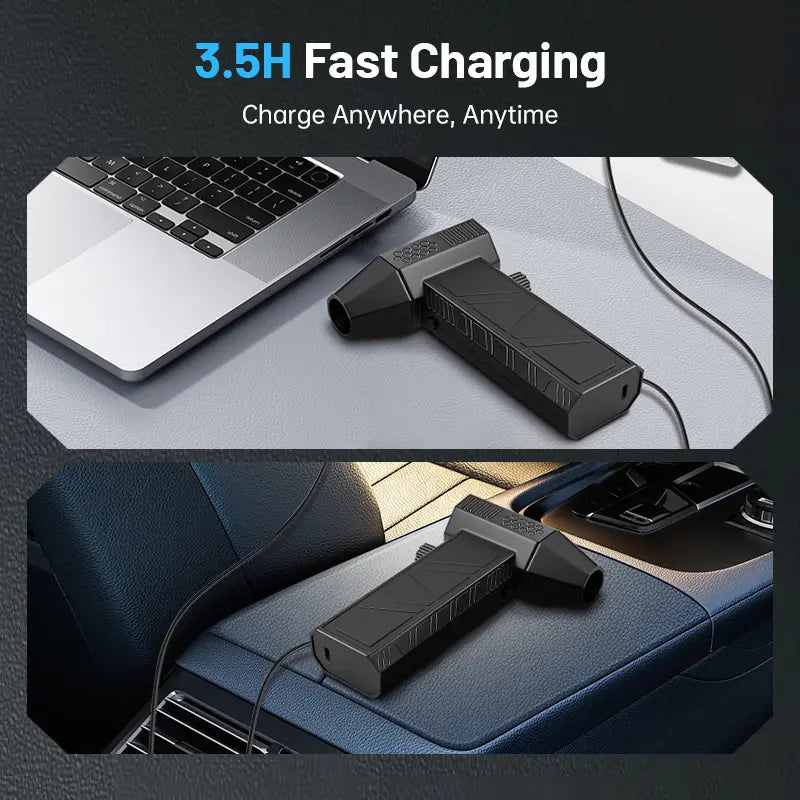 SRGARH Mini Turbo Jet Portable Handheld Fan - 130000 RPM High-Speed Wireless Blower, 0.77 Lbs Compact Lightweight Design, USB-C Fast Charge, Dorm & Home Essentials, Portable Fan, Mini Fan,Toolupgrade