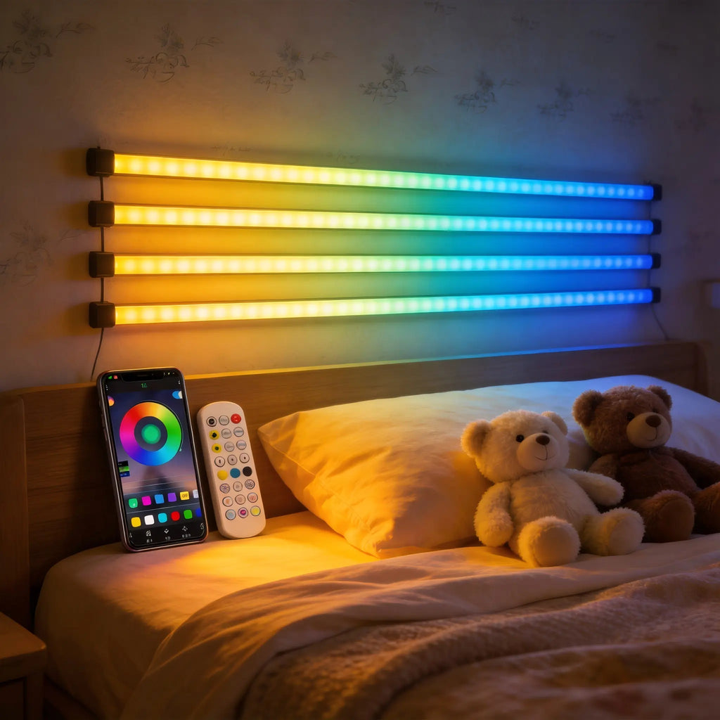 5V PVC+LED Color Changing Decorative Light Strip Set Pack (4 Pieces pe ...