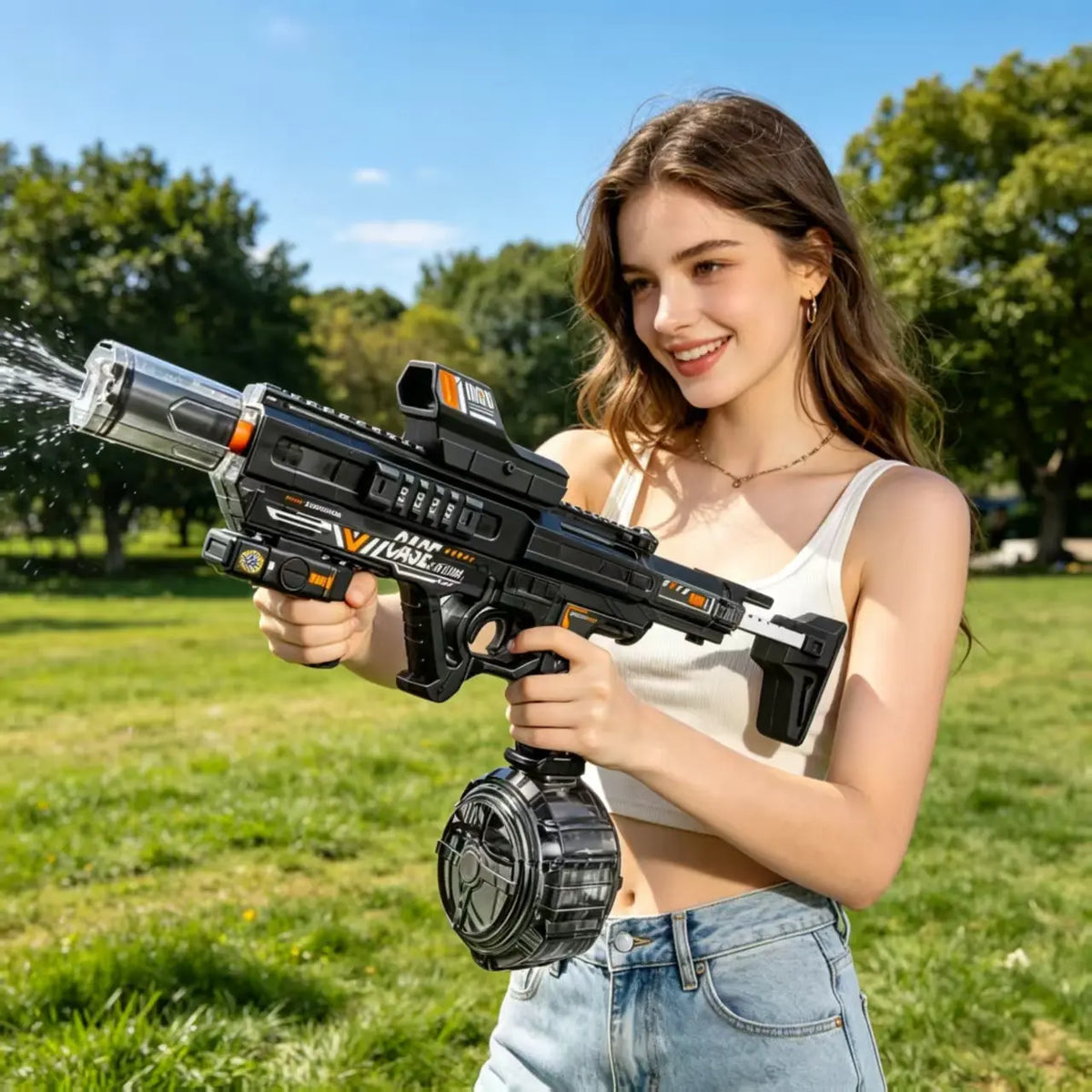 Water Guns for Kids Back to School Season - Leakproof Outdoor Water Gun for Boys Girls, Outdoor Water Gun Toy for Pool Beach Swimming Summer Games Yard Party, Water Blasters, Zero Leakage