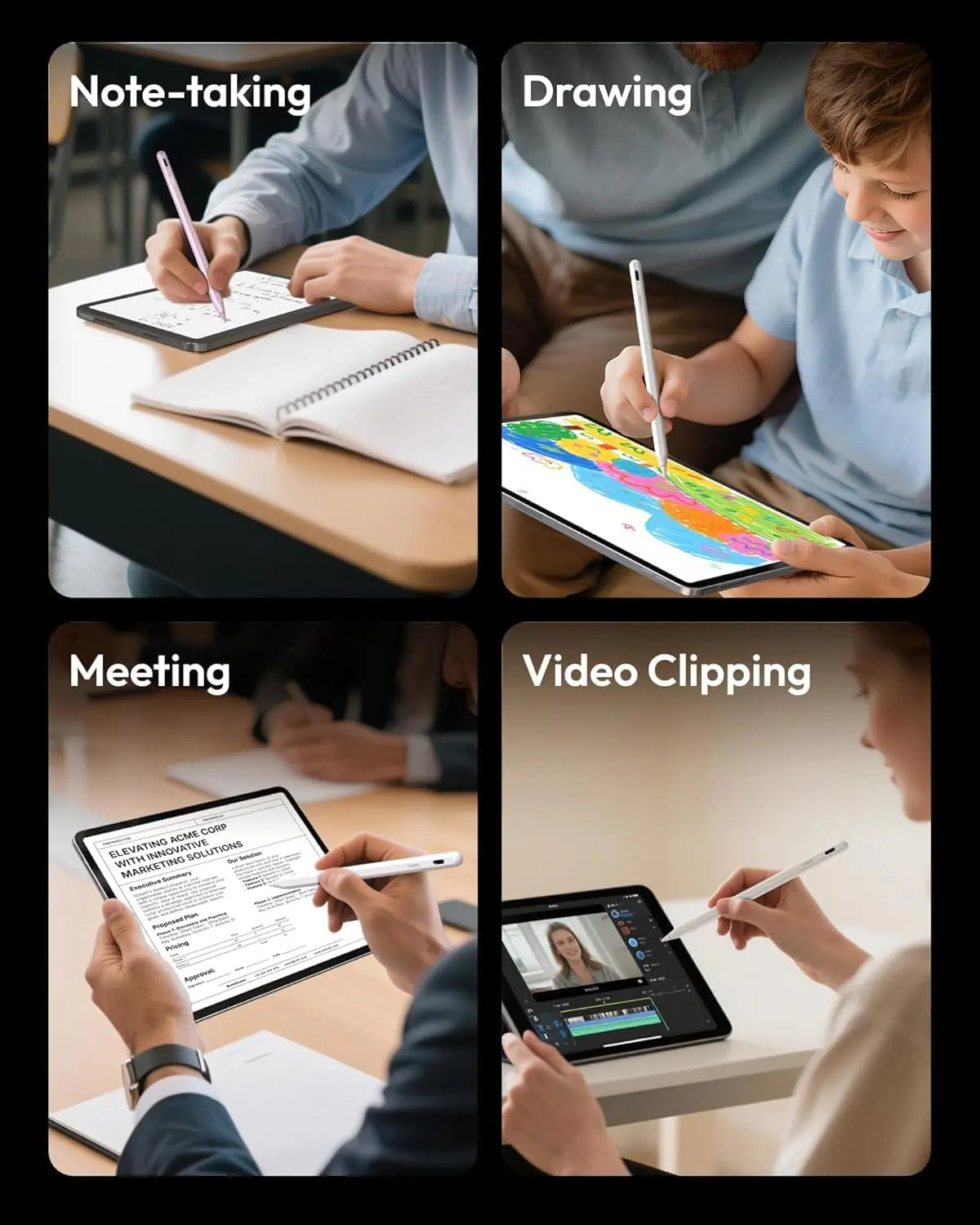 Metapen A8 Aluminium Magnetic Stylus Pen for Ipad Series, 4Min Fast Charge, Palm Rejection, USB-C, Durable Tablet Accessory Compatible with 2018-2026 Models (11/10/9/8/7/6Th Gen, Pro 12.9/11/13-In M4, Air 3/4/5/M2/M3, Mini 5/6Th)