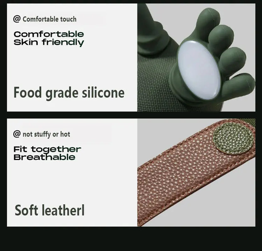 Smart Heated Body Massager - Compact, Adjustable Compression Device for Neck, Waist, Back Pain Relief, Realistic Hand Simulation, Soothing Warmth, Portable for Travelers